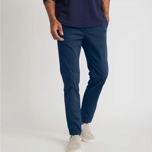 Marine Layer Slim Fit Saturday Pant in Slate Blue Size Medium